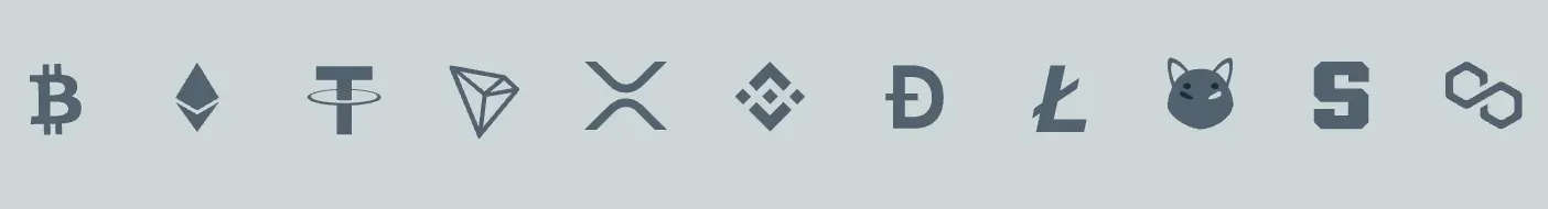 Dostępne kryptowaluty